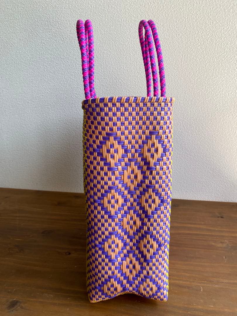 #G124-L1-Mサイズ　メキシコ　オアハカ　メルカドバッグ