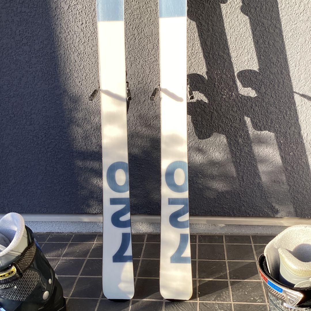 SALOMONスキー板ブーツ2点セット 160cm ビンディング付き 27cm