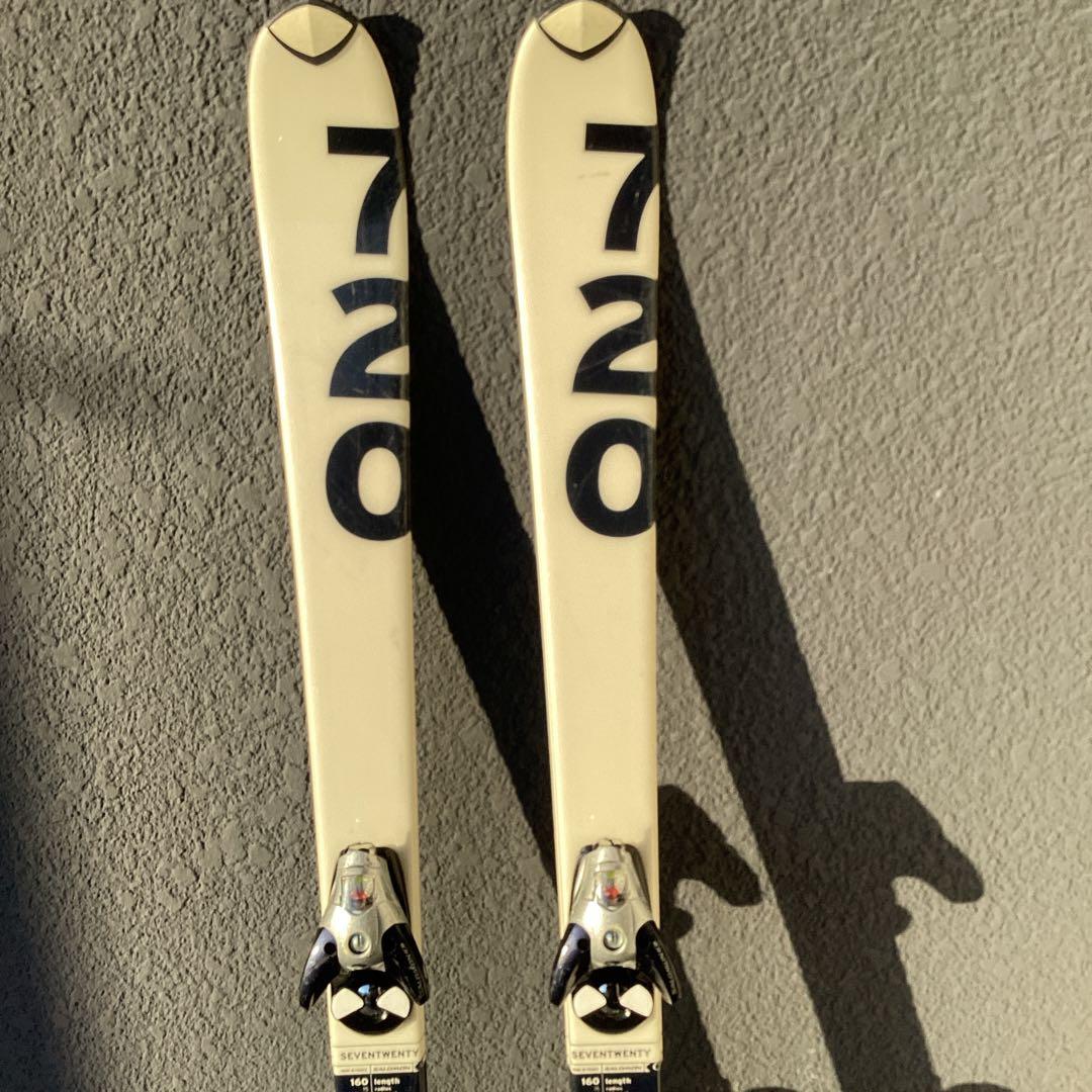 SALOMONスキー板ブーツ2点セット 160cm ビンディング付き 27cm