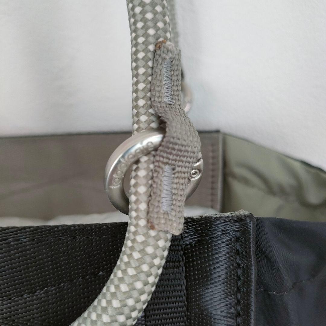 topologie トポロジーサミット トート スモール 　ブラック＆モス