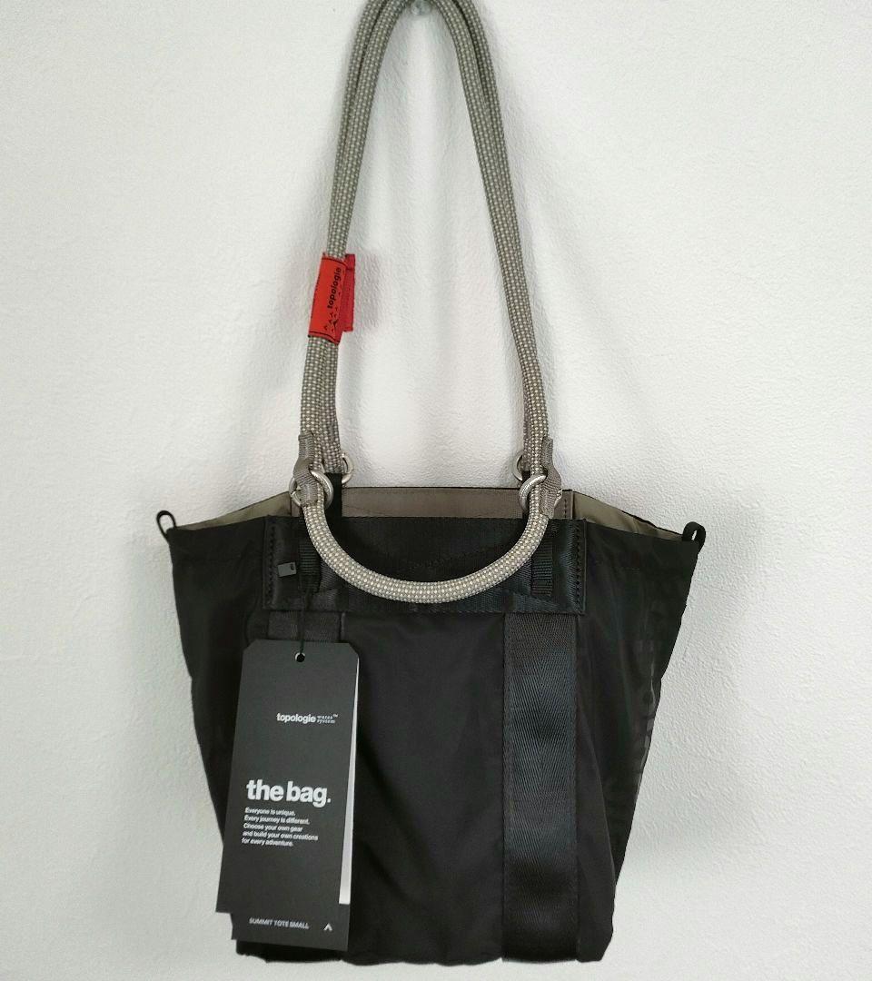 topologie トポロジーサミット トート スモール 　ブラック＆モス