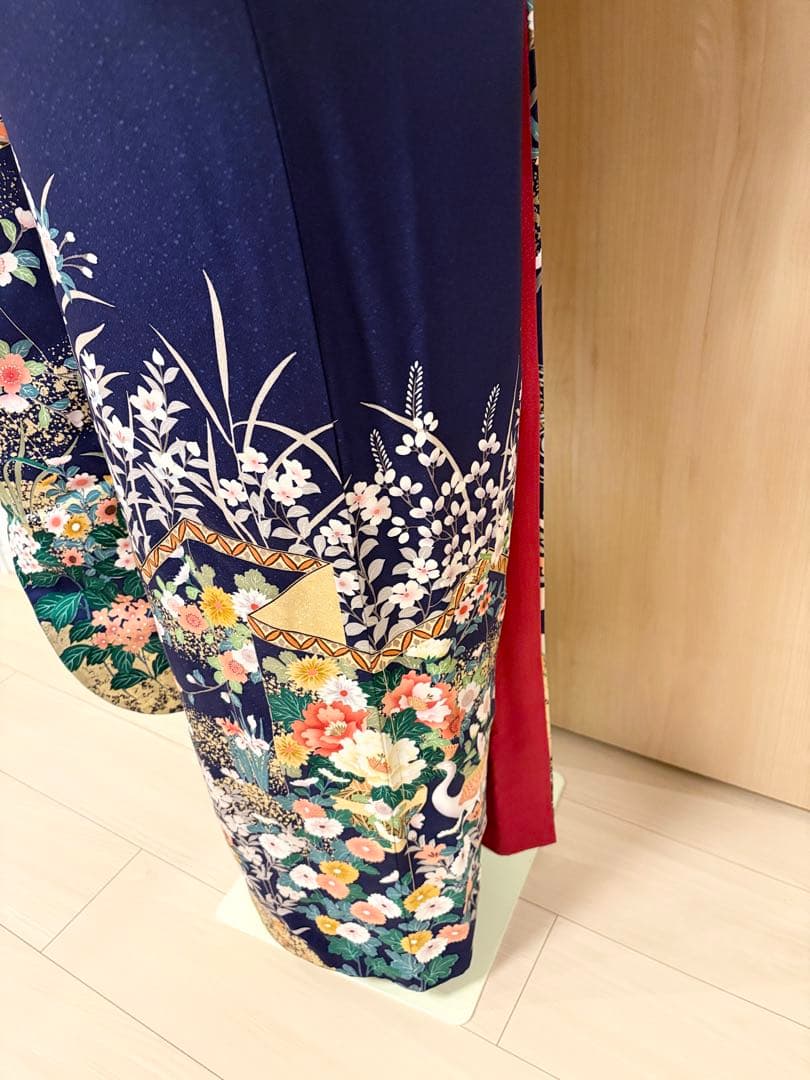 振袖フルセット 紺青 四季花 sMH2512135