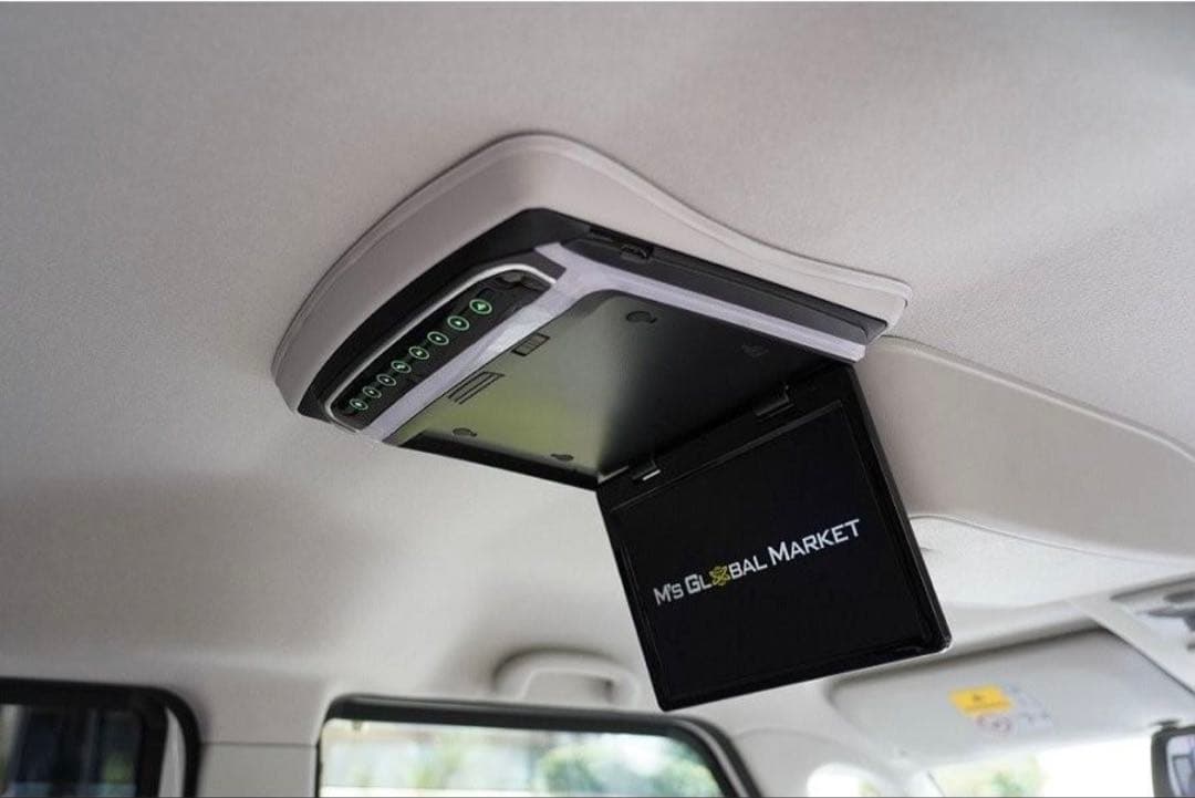 フリップダウンモニター 10.1インチ ブラック