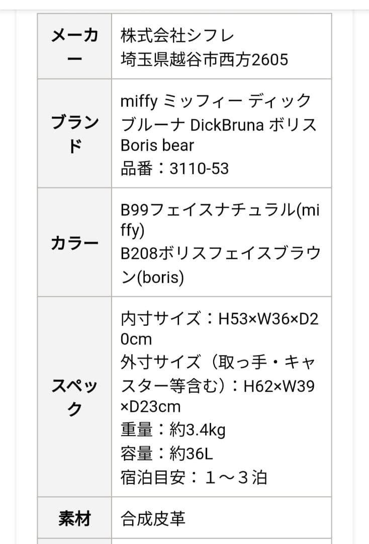 miffyキャリーバック