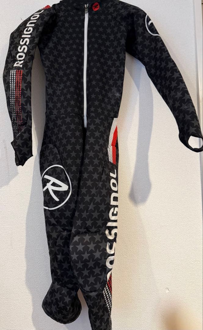 アルペンスキーワンピースROSSIGNOL スキースーツ 星柄 黒