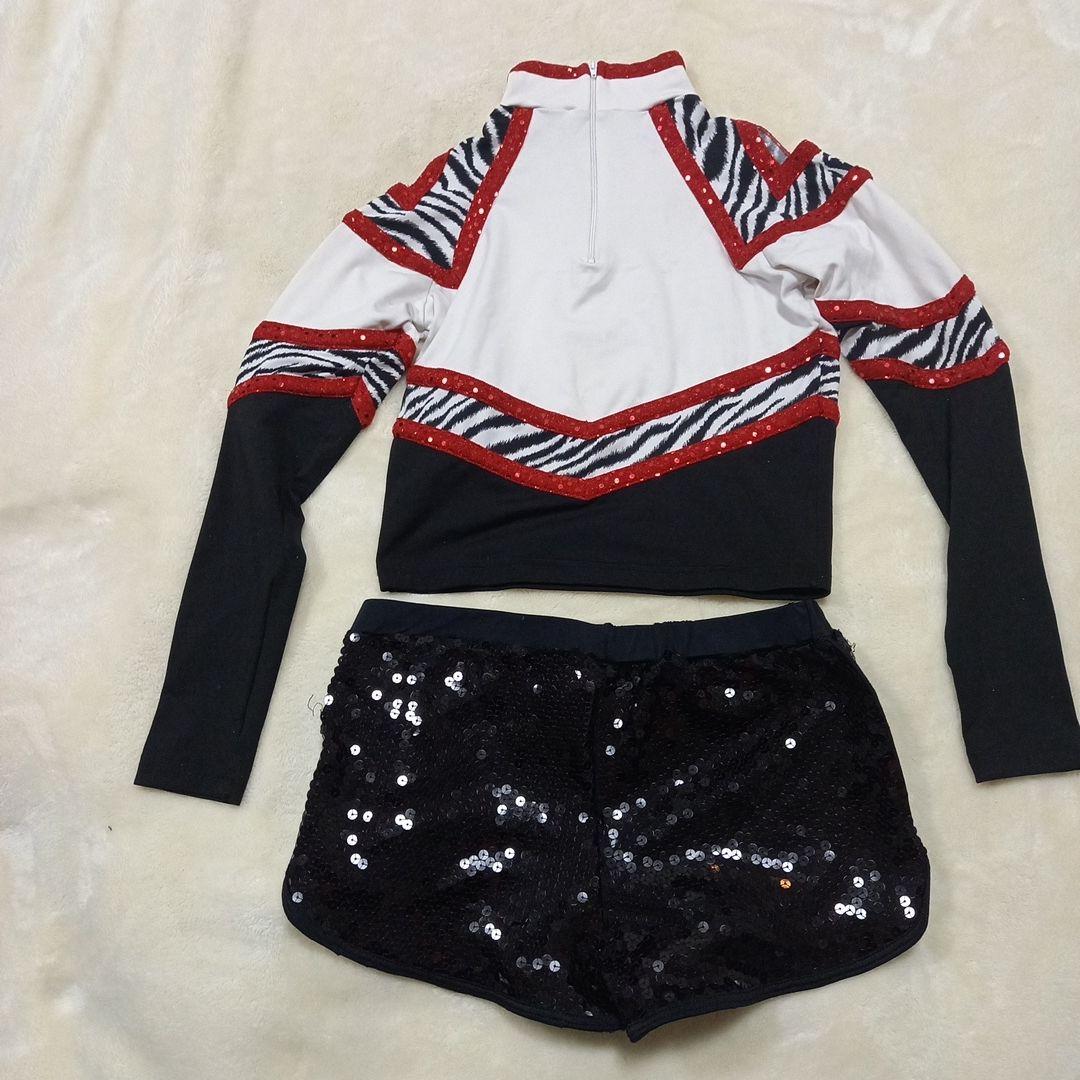 チアリーディングウェア ゼブラ柄セット