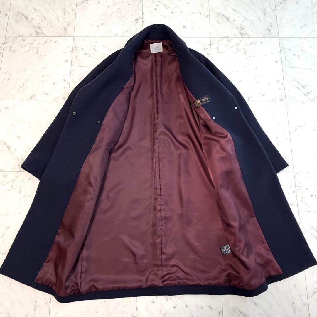 美品 IENA イエナ MANTECO オーバーチェスターコート ネイビー 38