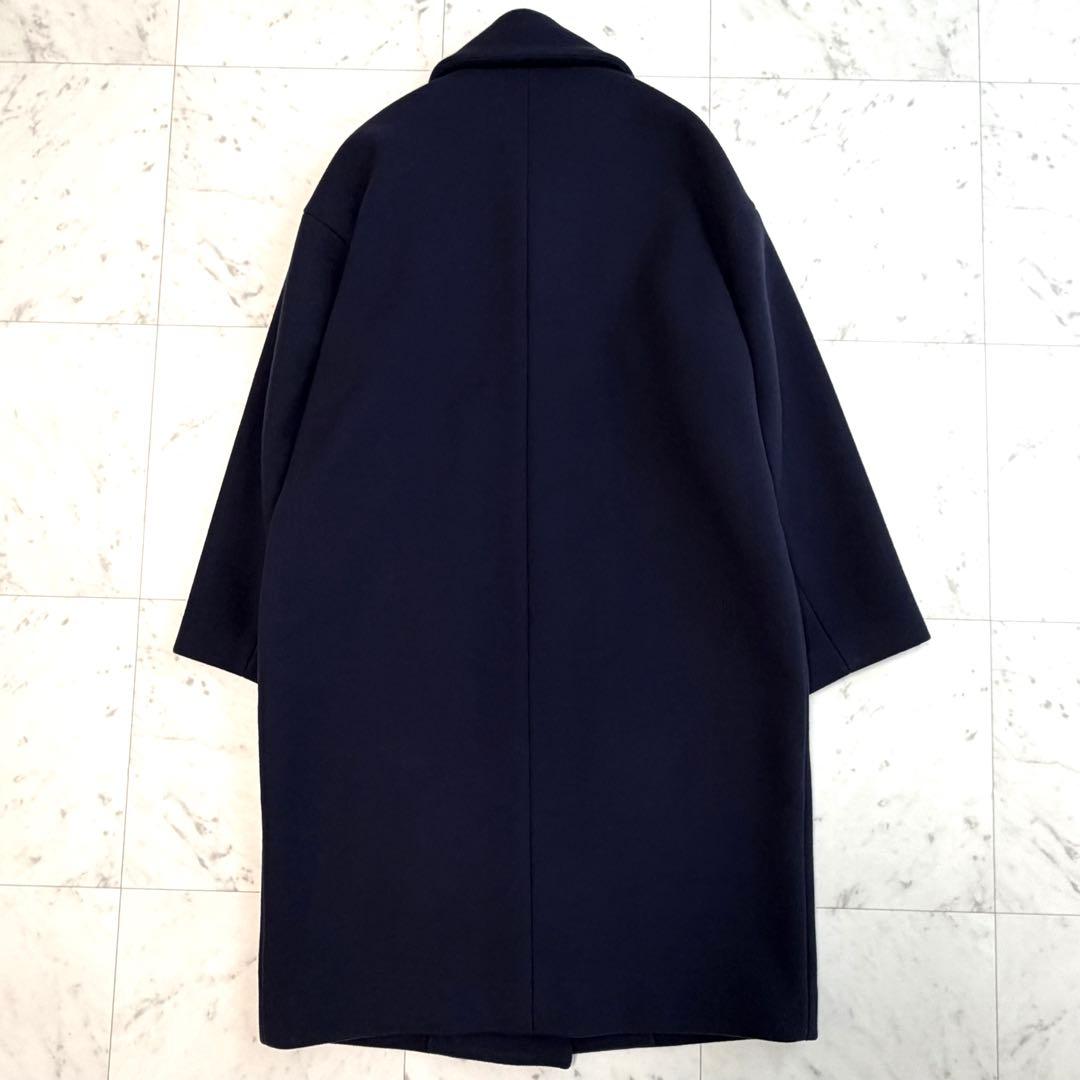 美品 IENA イエナ MANTECO オーバーチェスターコート ネイビー 38