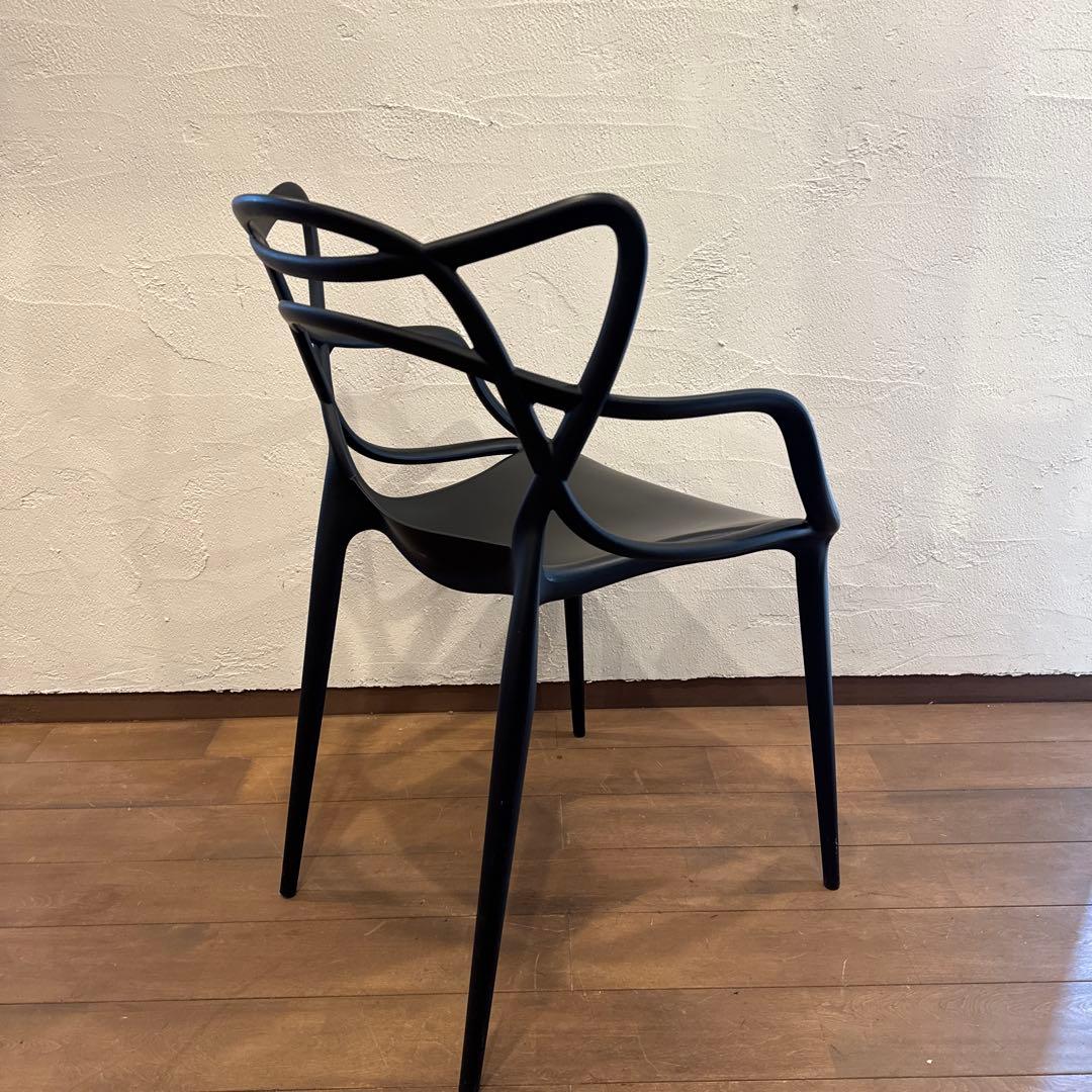 【ゆうゆ♪様々専用】Kartell マスターズチェア ブラック 4脚セット