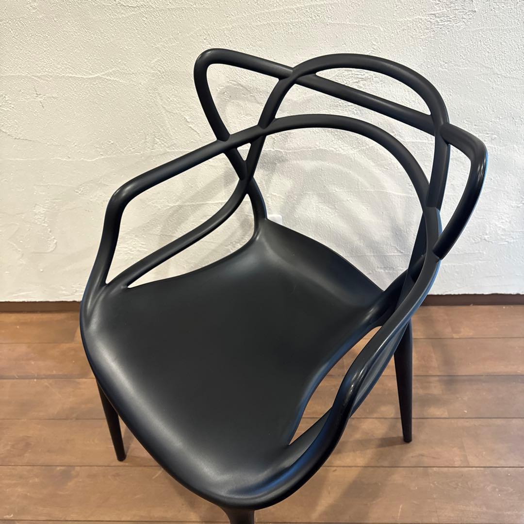 【ゆうゆ♪様々専用】Kartell マスターズチェア ブラック 4脚セット