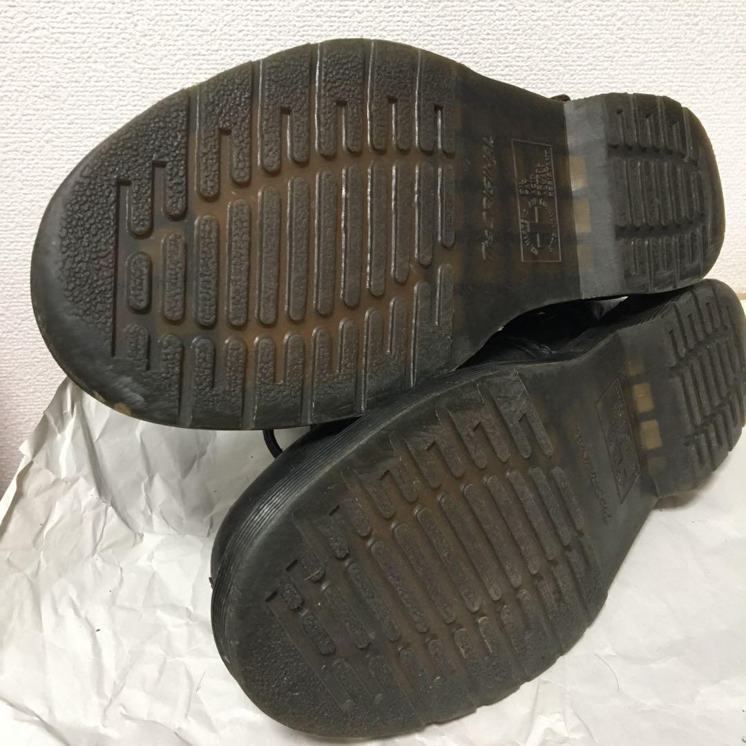 ドクターマーチン　Dr.martens　ブーツ　UK8　レザー裏地チェック