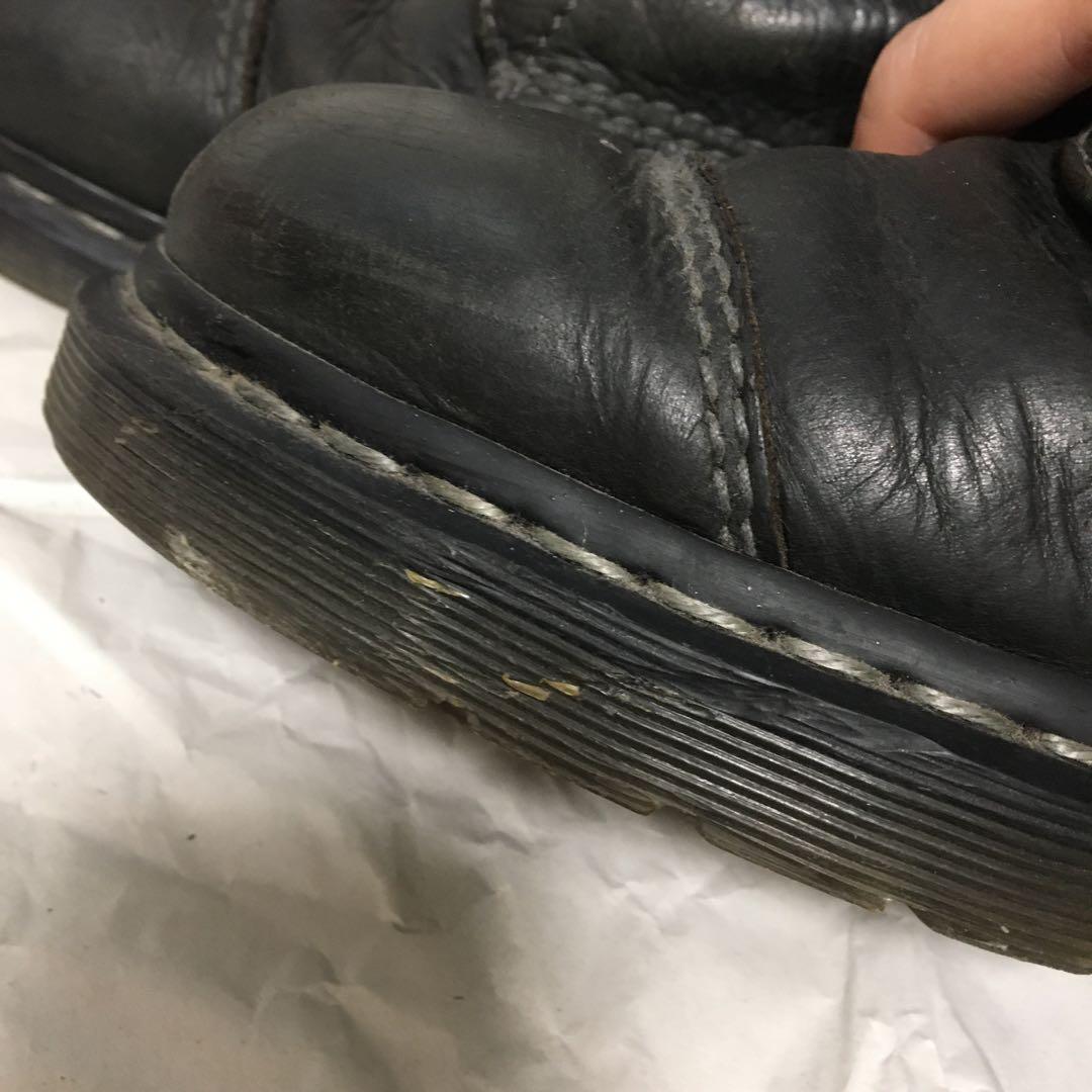 ドクターマーチン　Dr.martens　ブーツ　UK8　レザー裏地チェック
