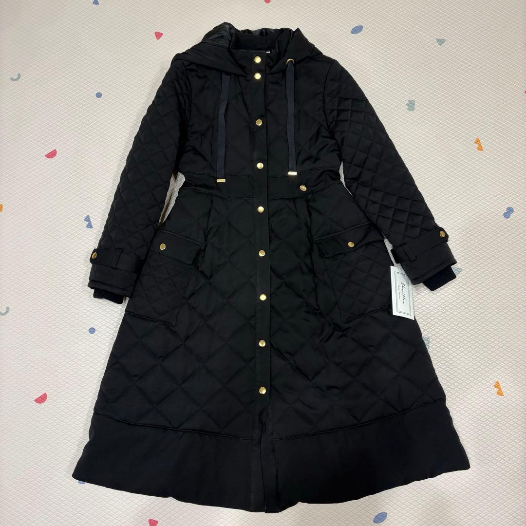 【新品未使用】le reve vaniller キルティングフェイクダウンコート