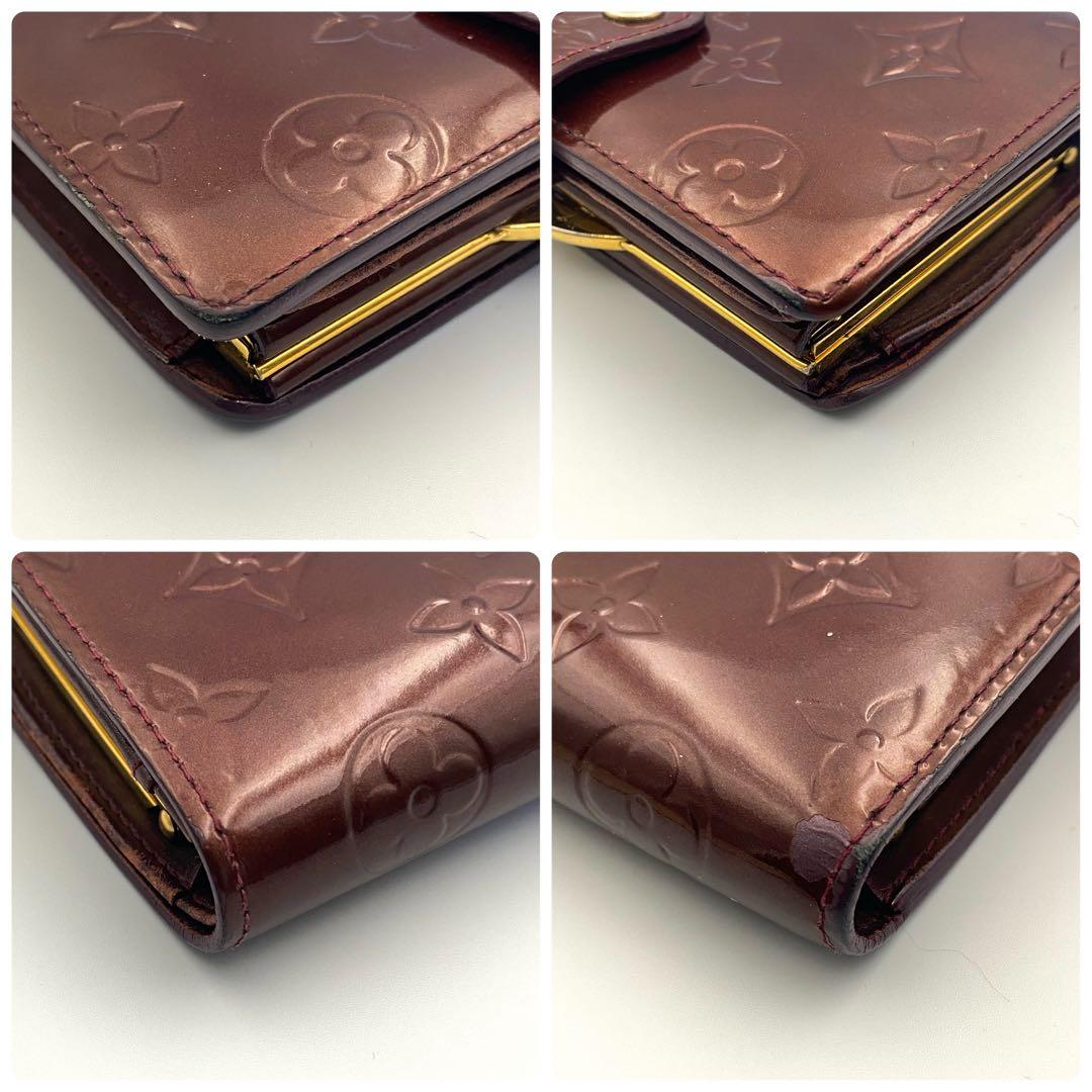 ルイヴィトン ヴェルニ ポルトフォイユ ヴィエノワ がま口 二つ折り財布 財布