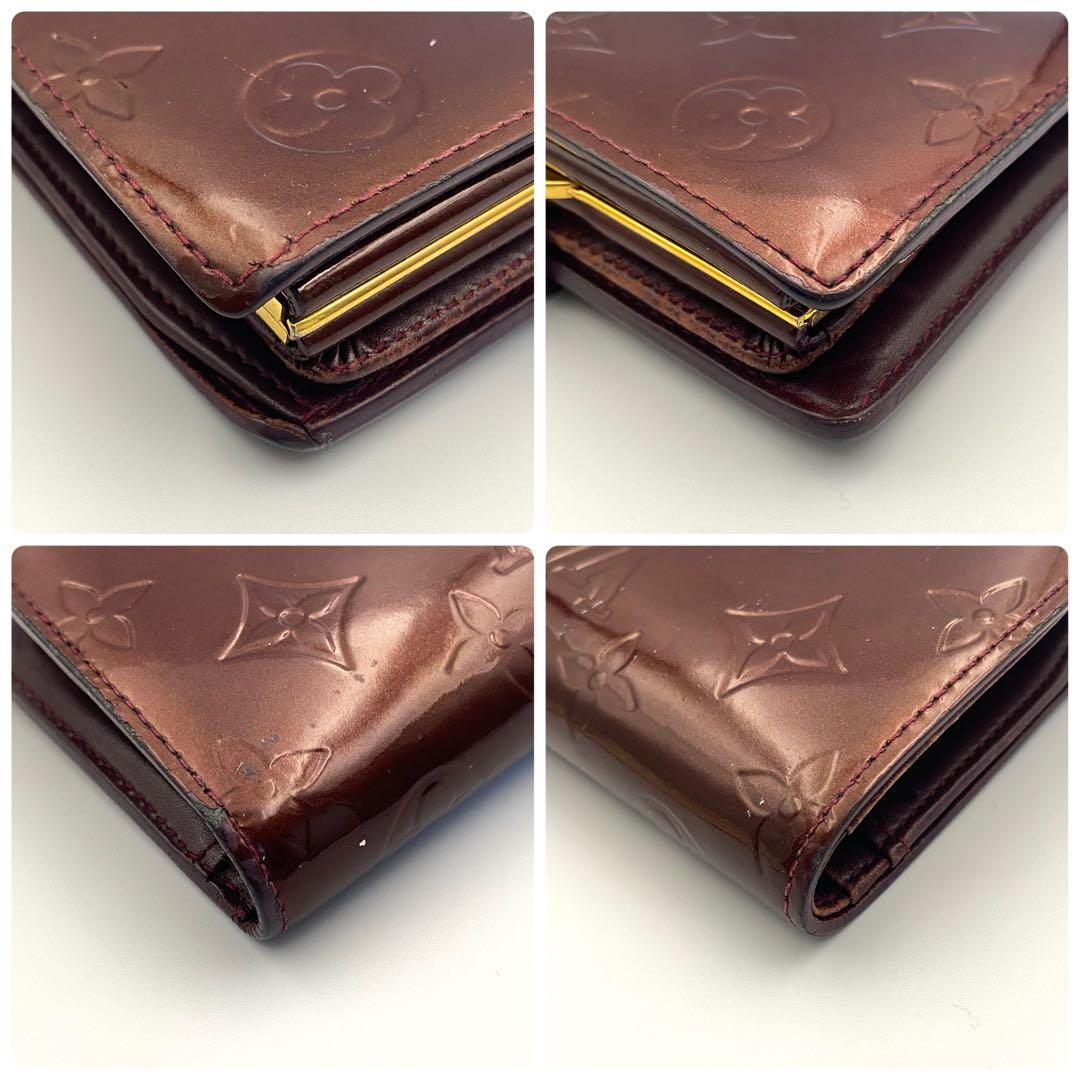 ルイヴィトン ヴェルニ ポルトフォイユ ヴィエノワ がま口 二つ折り財布 財布