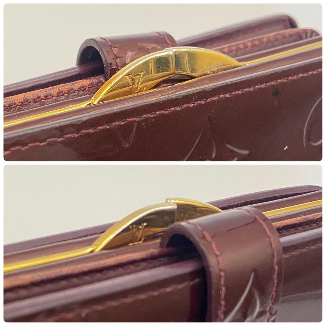 ルイヴィトン ヴェルニ ポルトフォイユ ヴィエノワ がま口 二つ折り財布 財布