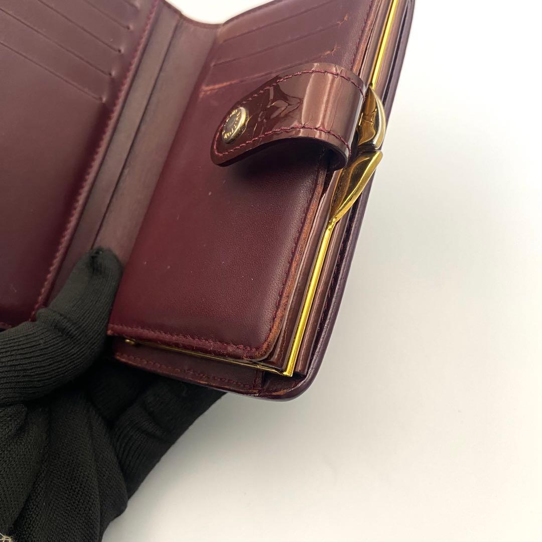 ルイヴィトン ヴェルニ ポルトフォイユ ヴィエノワ がま口 二つ折り財布 財布