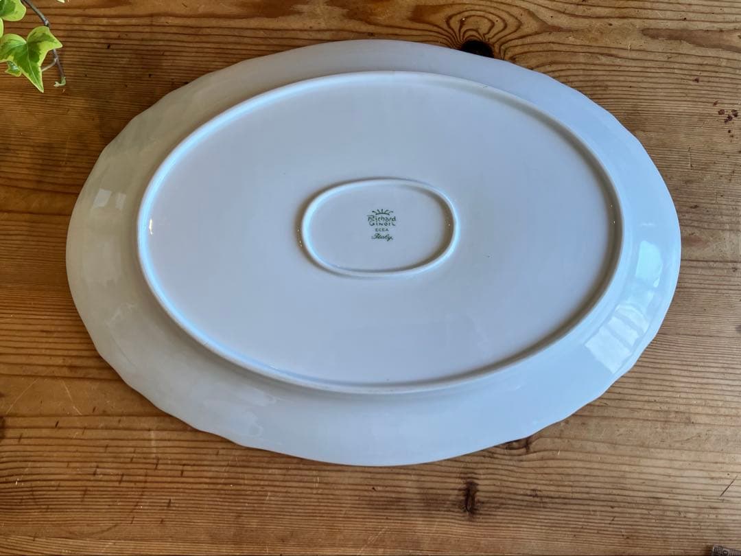ジノリ　ベッキオホワイト　39オーバルプラター