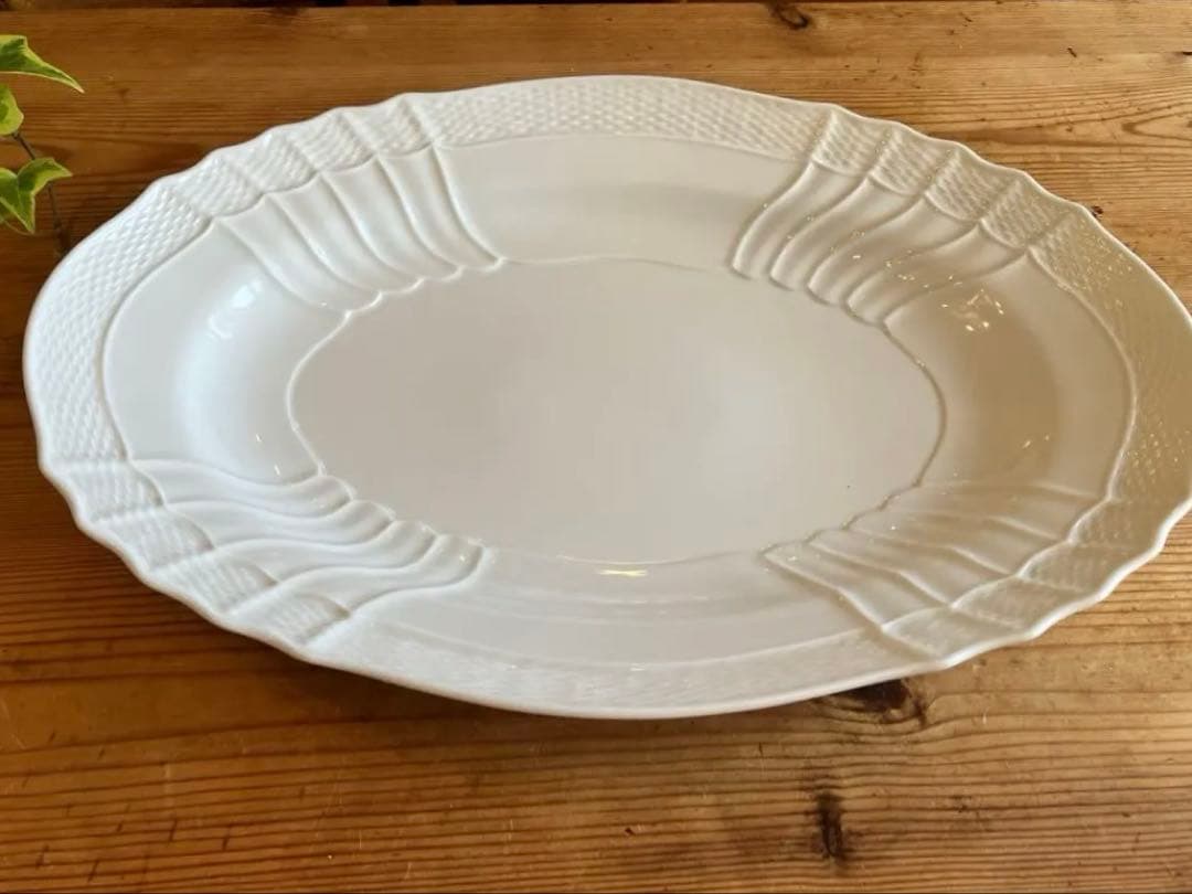 ジノリ　ベッキオホワイト　39オーバルプラター