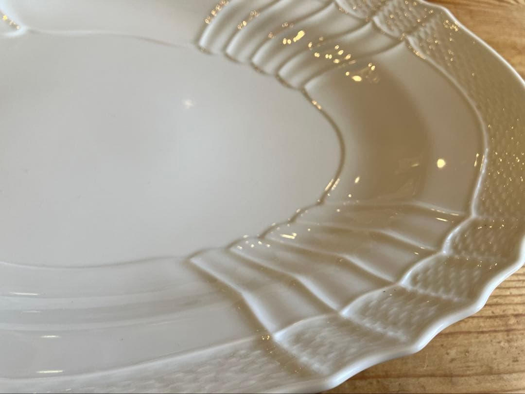 ジノリ　ベッキオホワイト　39オーバルプラター