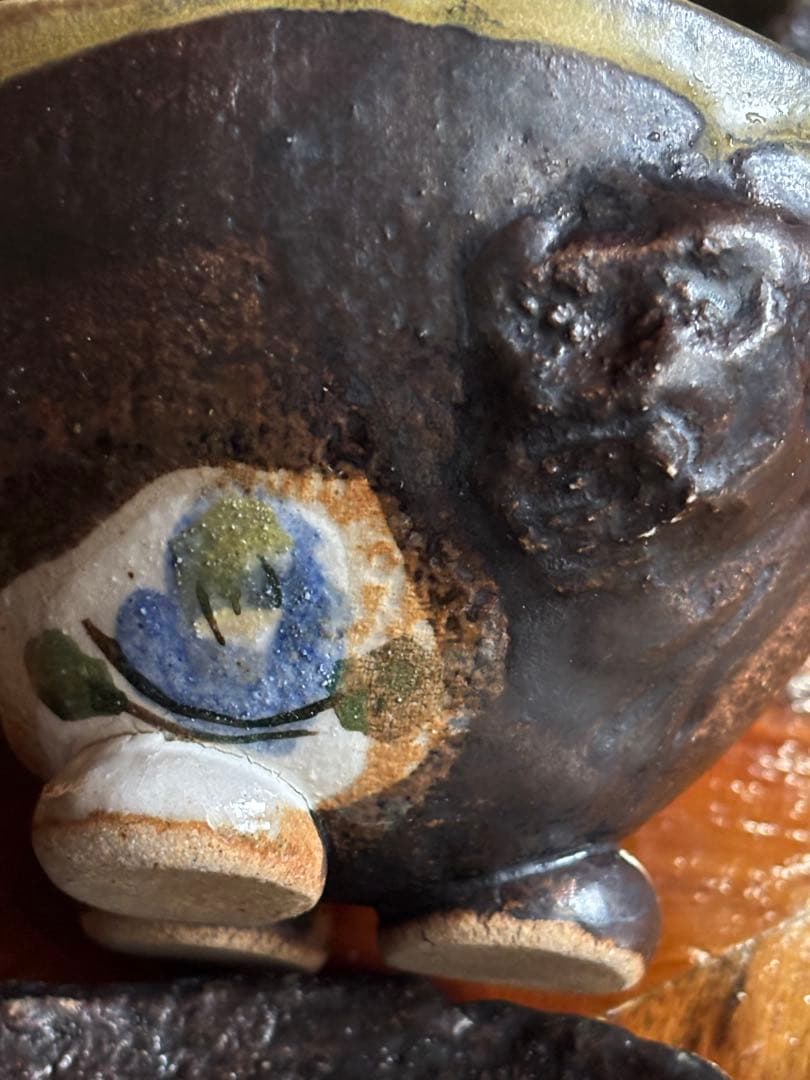 陶器 椿柄　焼物5点セット