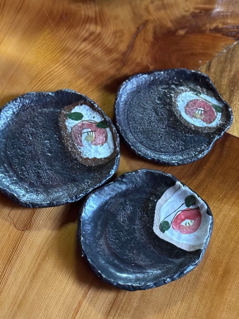 陶器 椿柄　焼物5点セット