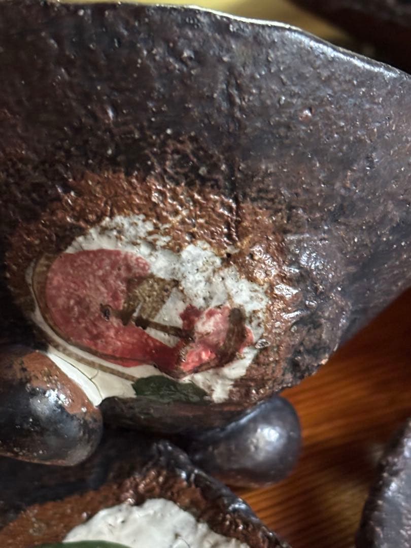 陶器 椿柄　焼物5点セット