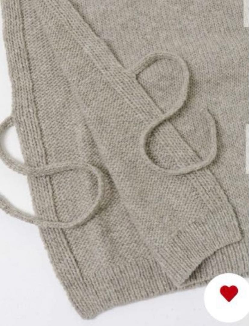 新品　かぐれペルーワイドニットベスト