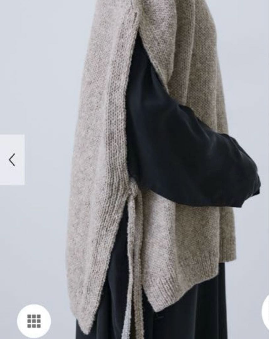 新品　かぐれペルーワイドニットベスト
