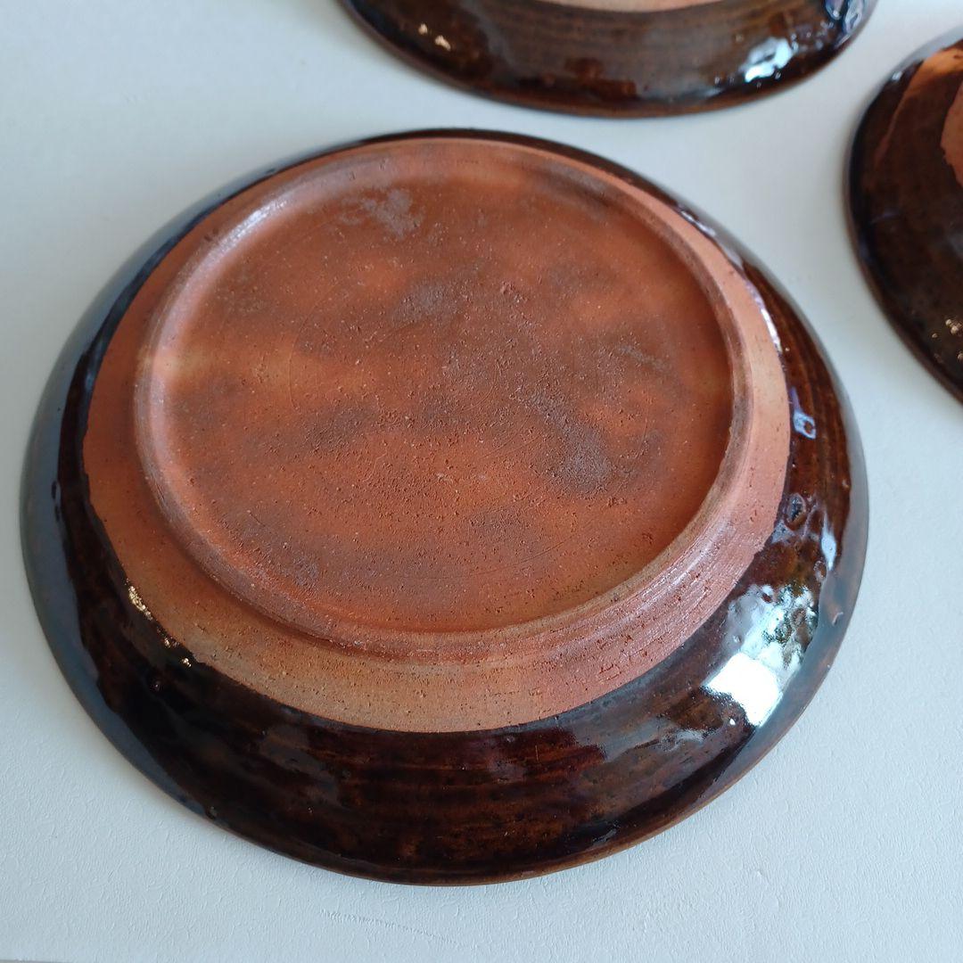 人気陶芸作家　柴田雅章さん作　スリップウェア　丸皿