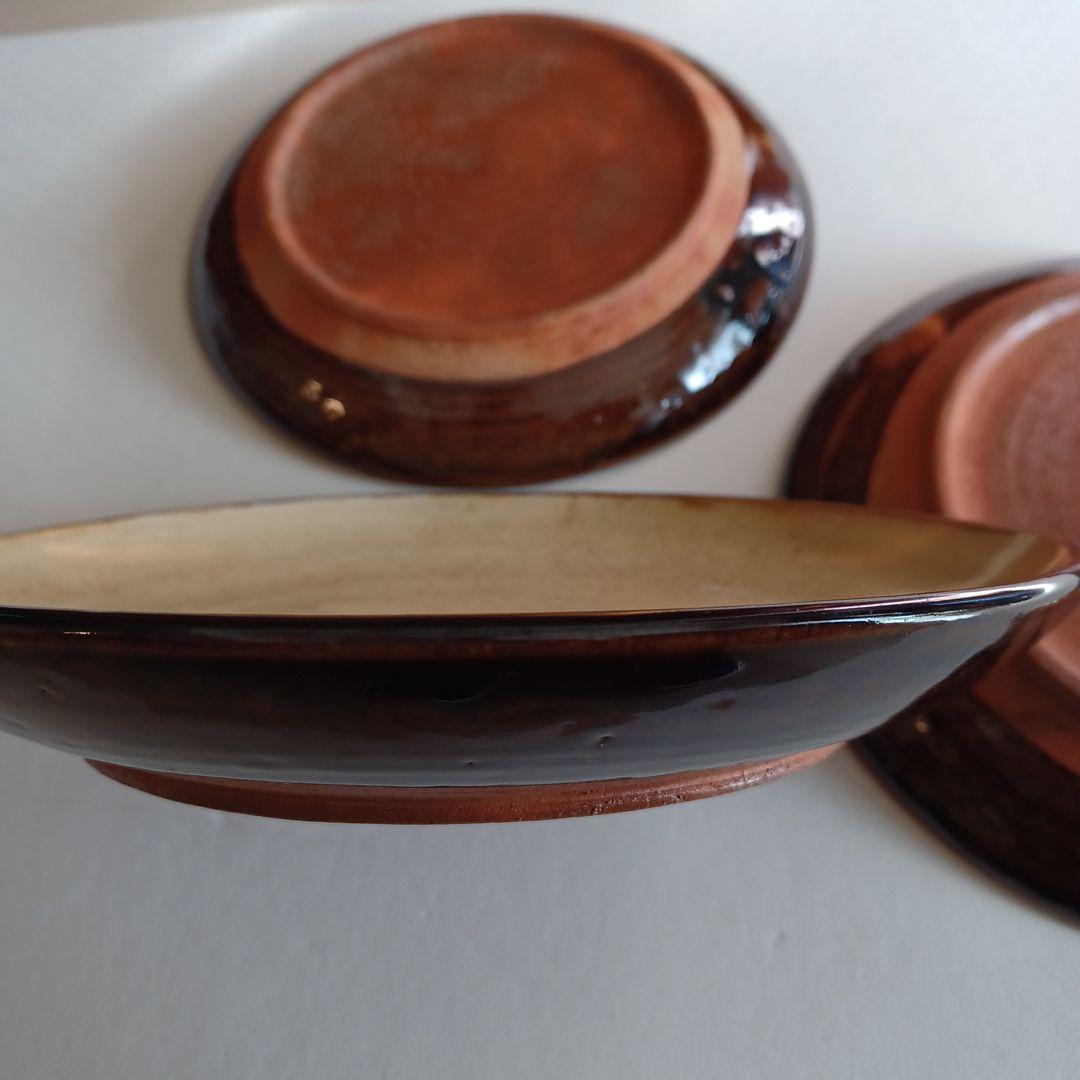 人気陶芸作家　柴田雅章さん作　スリップウェア　丸皿