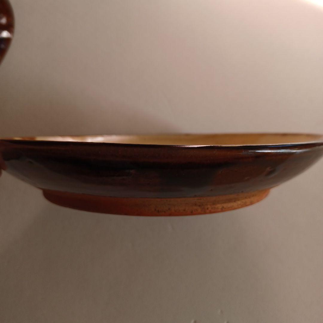 人気陶芸作家　柴田雅章さん作　スリップウェア　丸皿