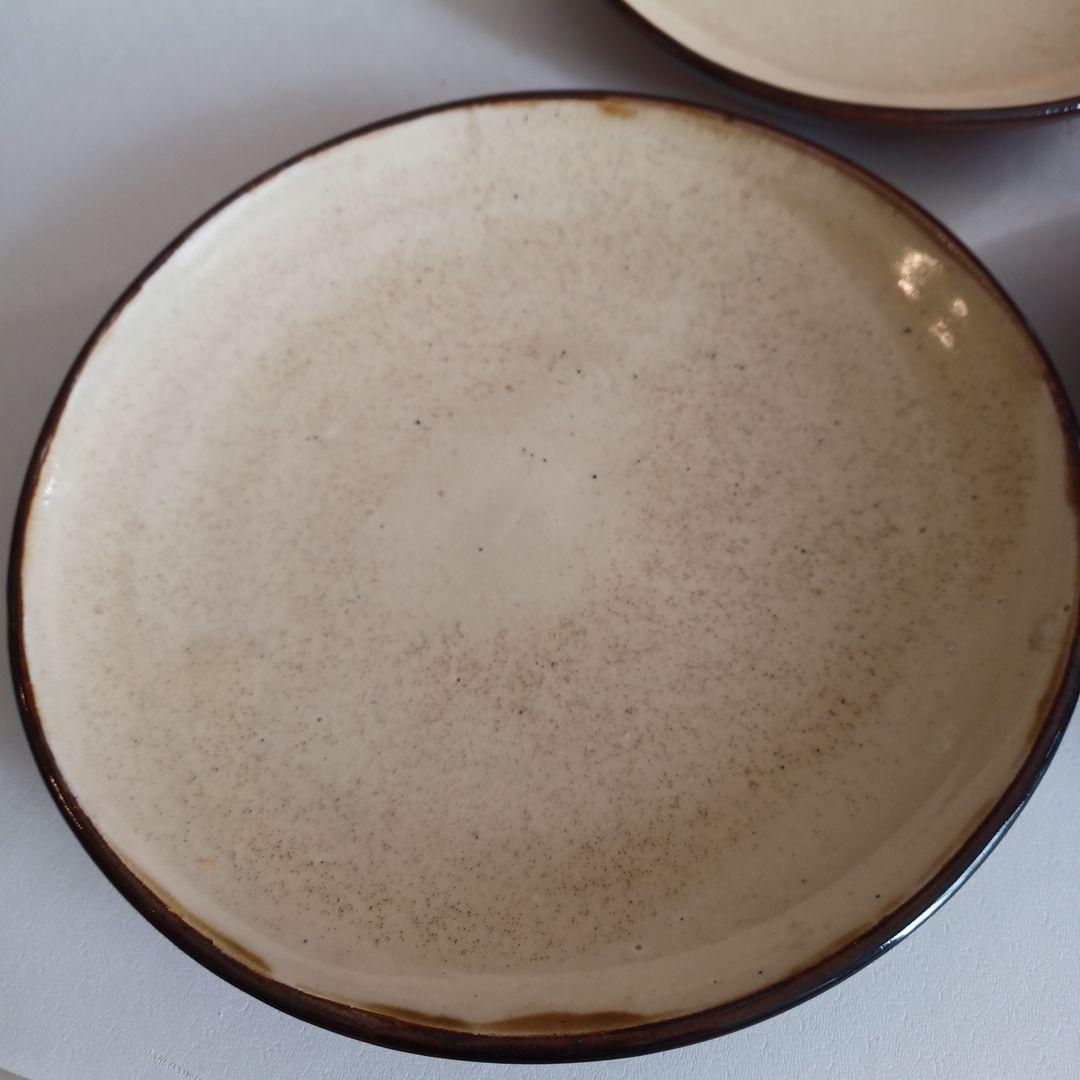 人気陶芸作家　柴田雅章さん作　スリップウェア　丸皿