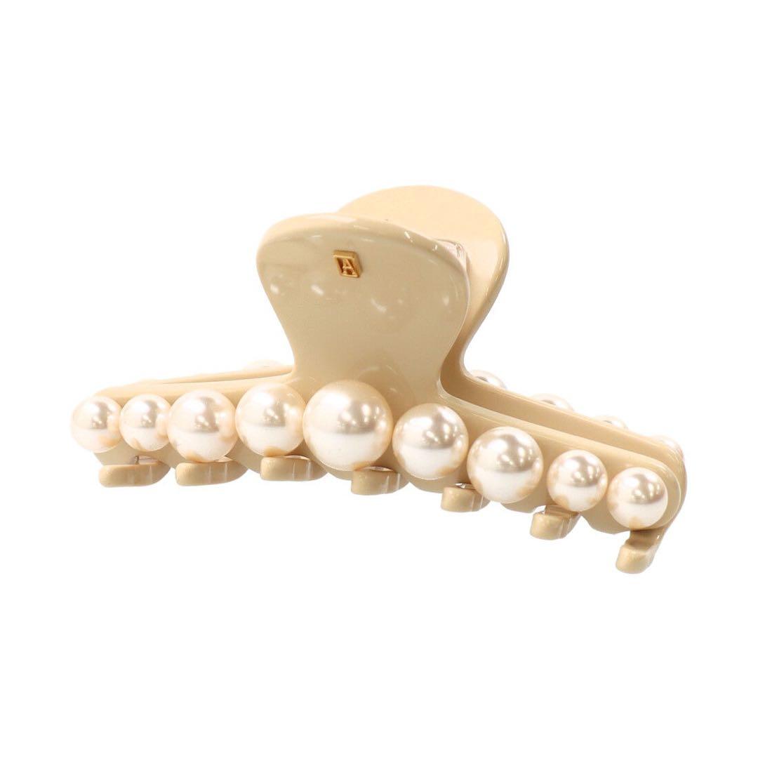 ALEXANDRE DE PARIS パール付きヘアクリップ　Mサイズ新品