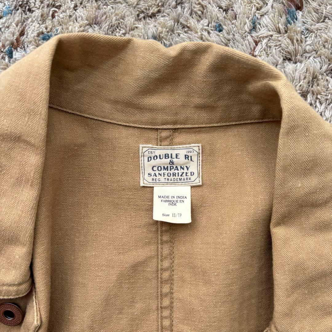 RRLダブルアールエル カバーオール ヘリンボーン HBT ベージュ XS