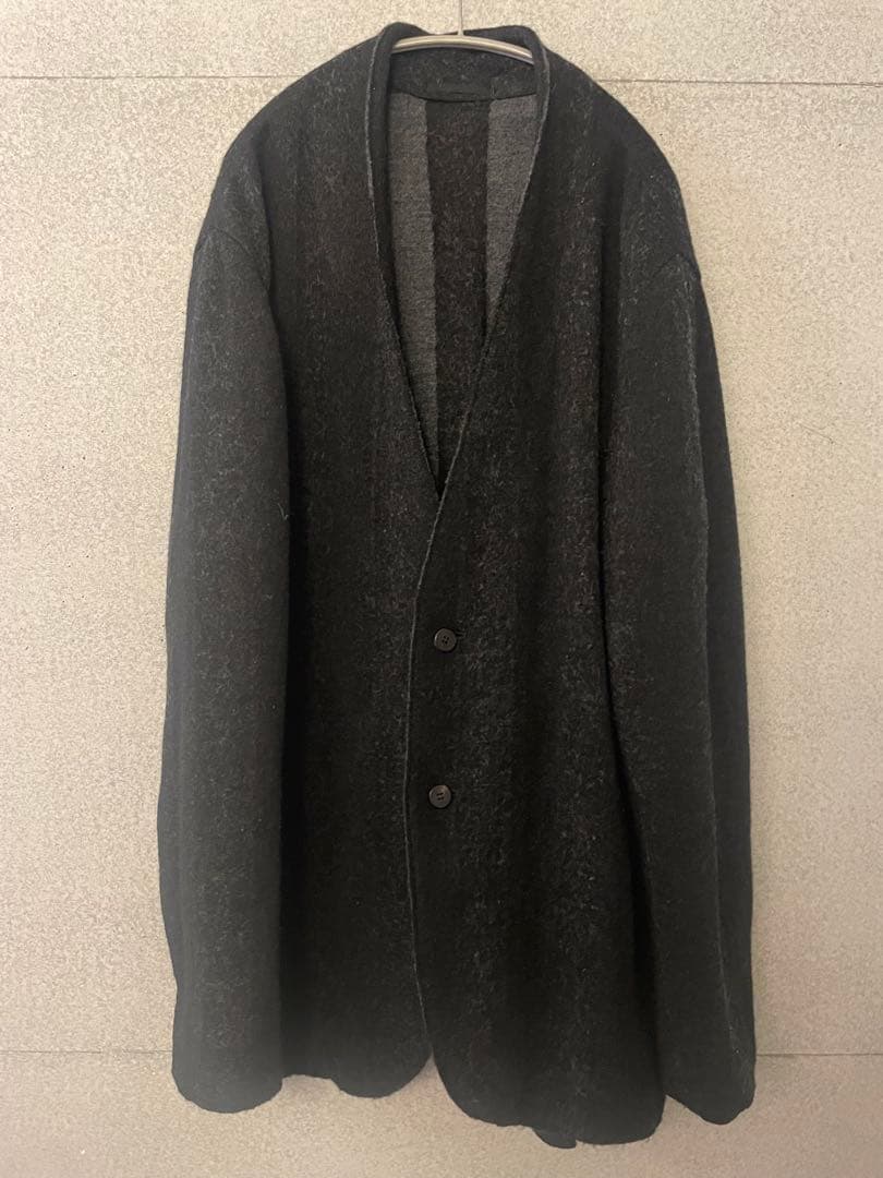 ISSEY MIYAKE MEN ノーカラージャケット ダークグレー 19AW