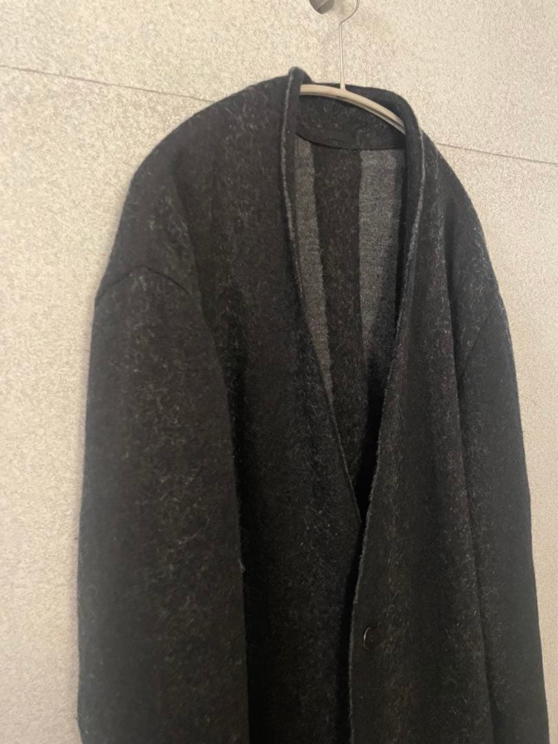 ISSEY MIYAKE MEN ノーカラージャケット ダークグレー 19AW