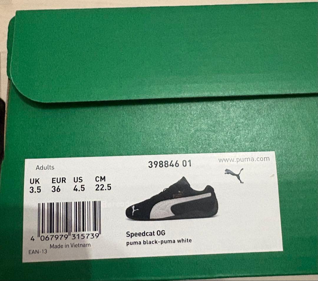 PUMA SPEEDCAT OG 398846-01 22.5センチ
