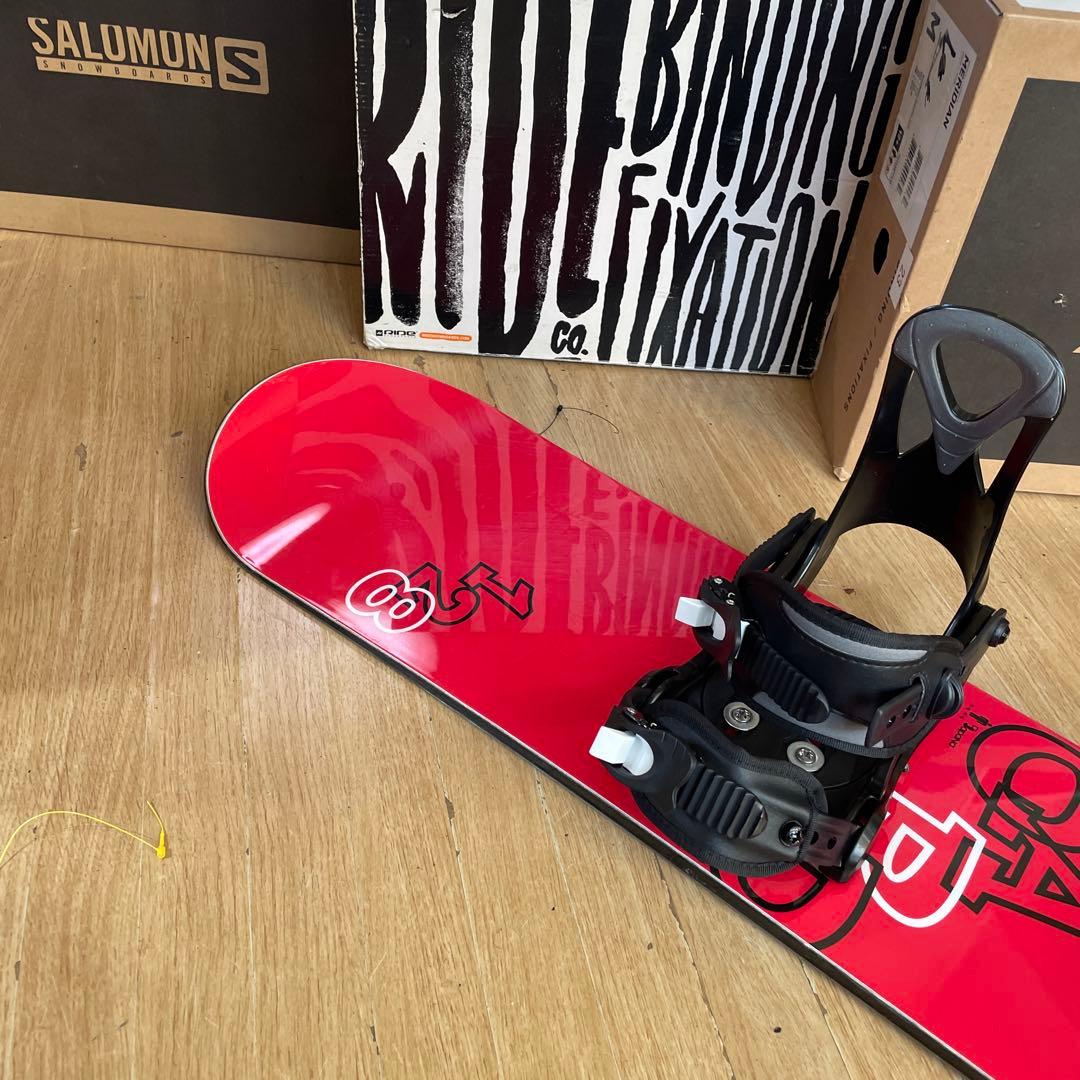 BEPOP×ZUMAキッズスノーボードセット　未使用バイン付3点セット　128㎝