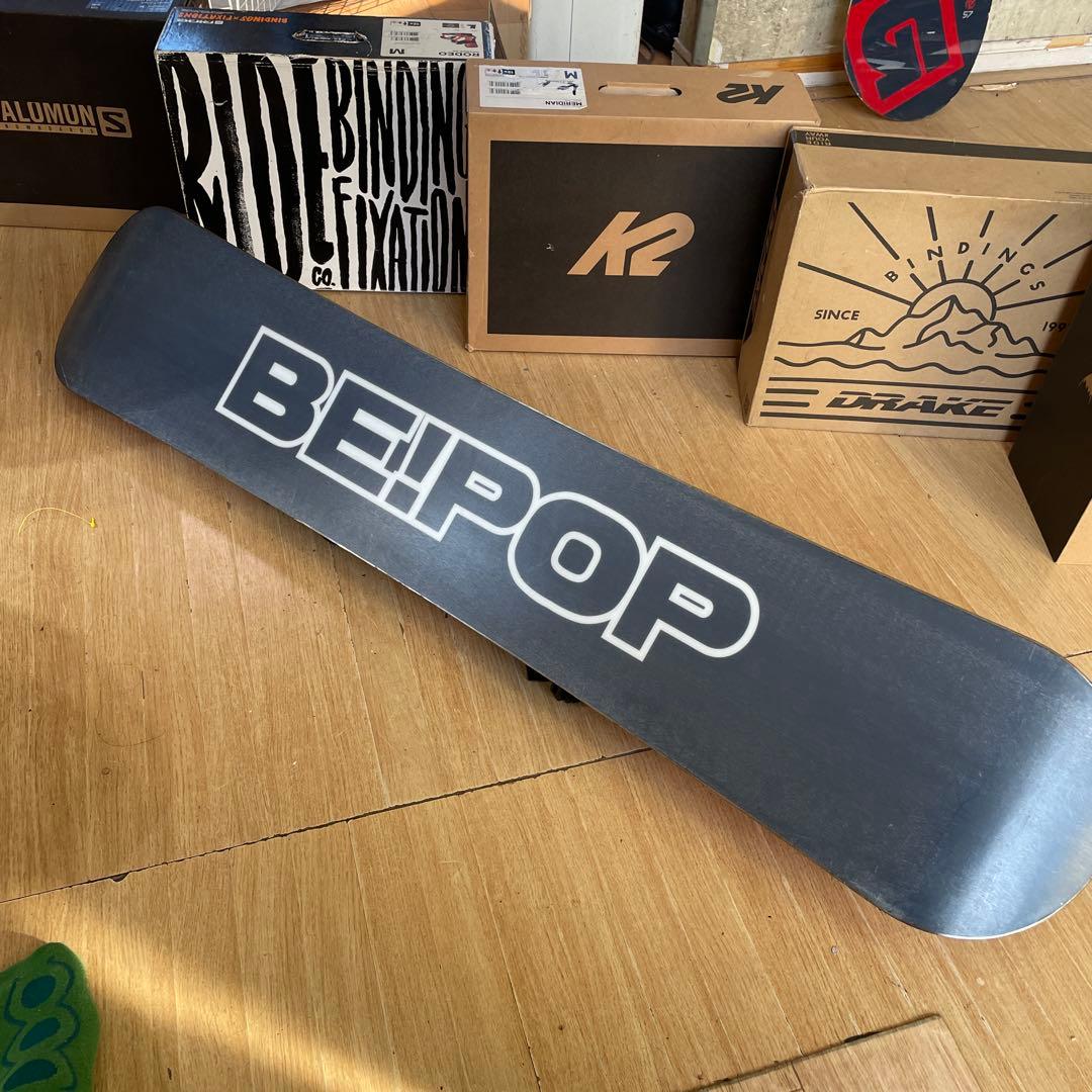 BEPOP×ZUMAキッズスノーボードセット　未使用バイン付3点セット　128㎝