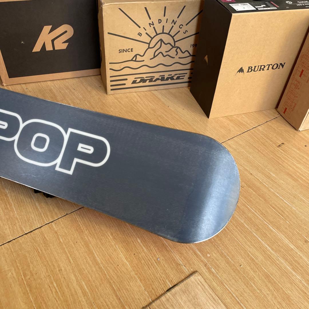 BEPOP×ZUMAキッズスノーボードセット　未使用バイン付3点セット　128㎝