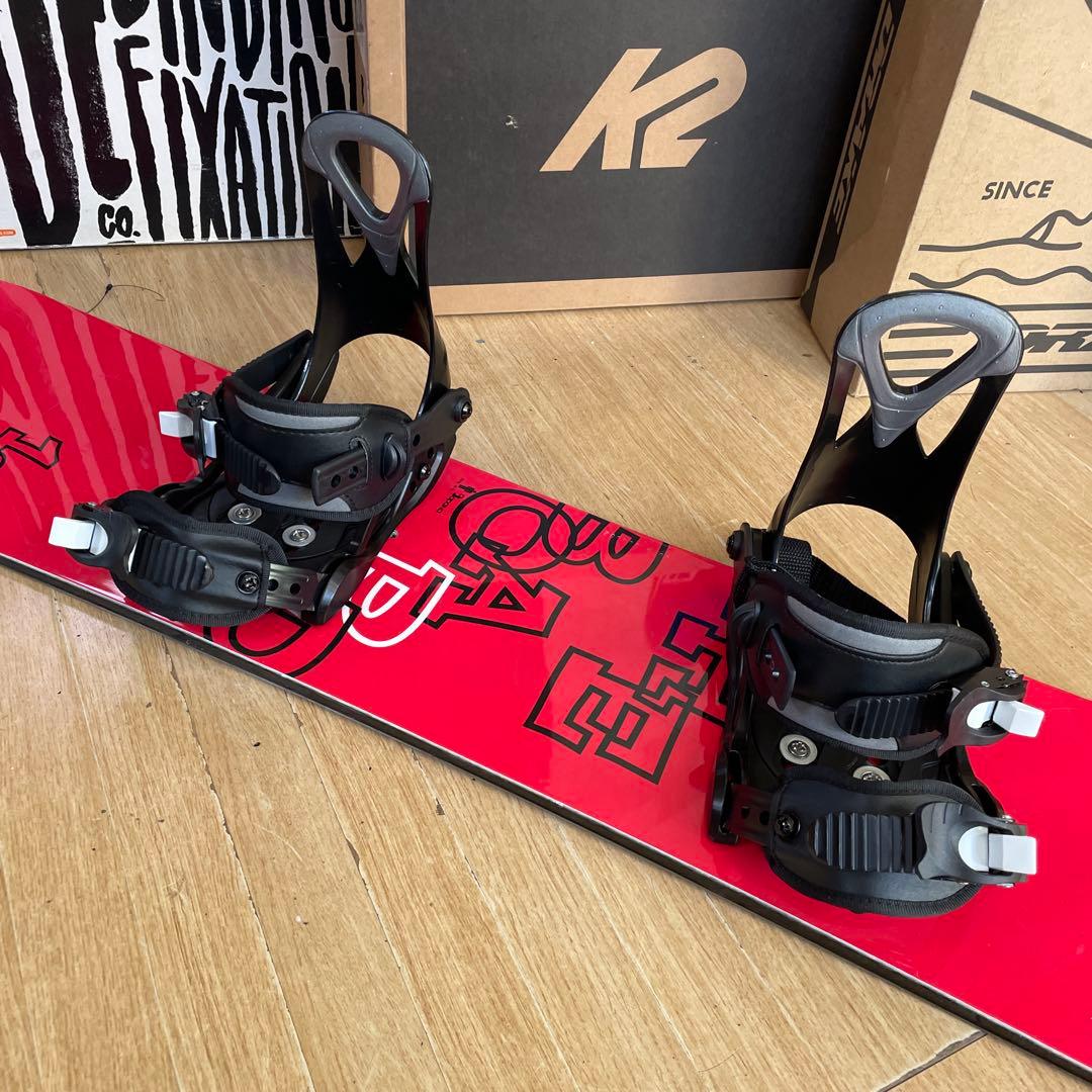 BEPOP×ZUMAキッズスノーボードセット　未使用バイン付3点セット　128㎝