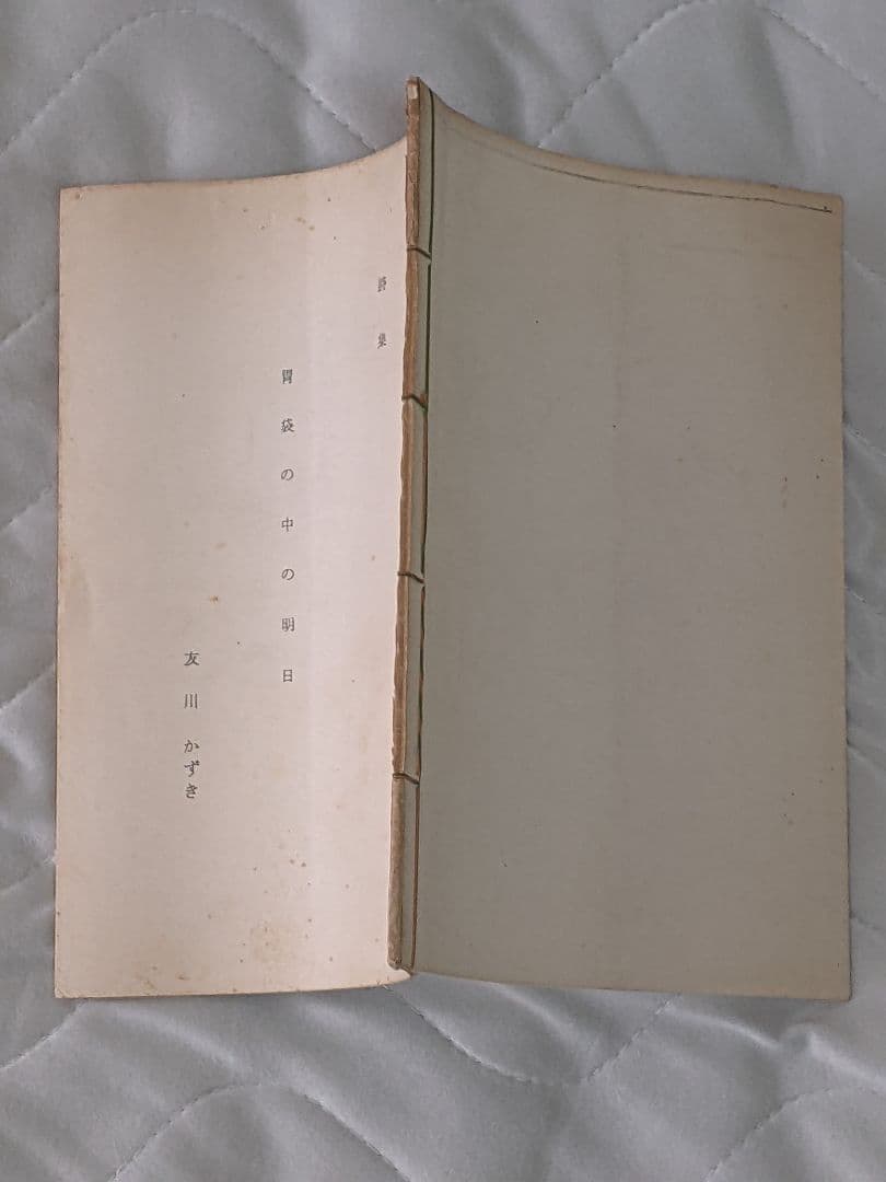 s*a様 〈稀覯本〉友川かずき 詩集「 胃袋の中の明日 」昭和49年7月 私家版