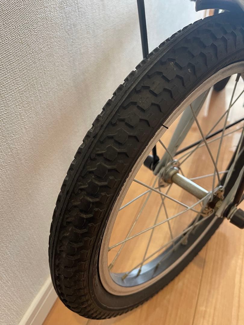 m&m's-83様　美品bikke 16インチ ブルーグレー子供用自転車補助輪付