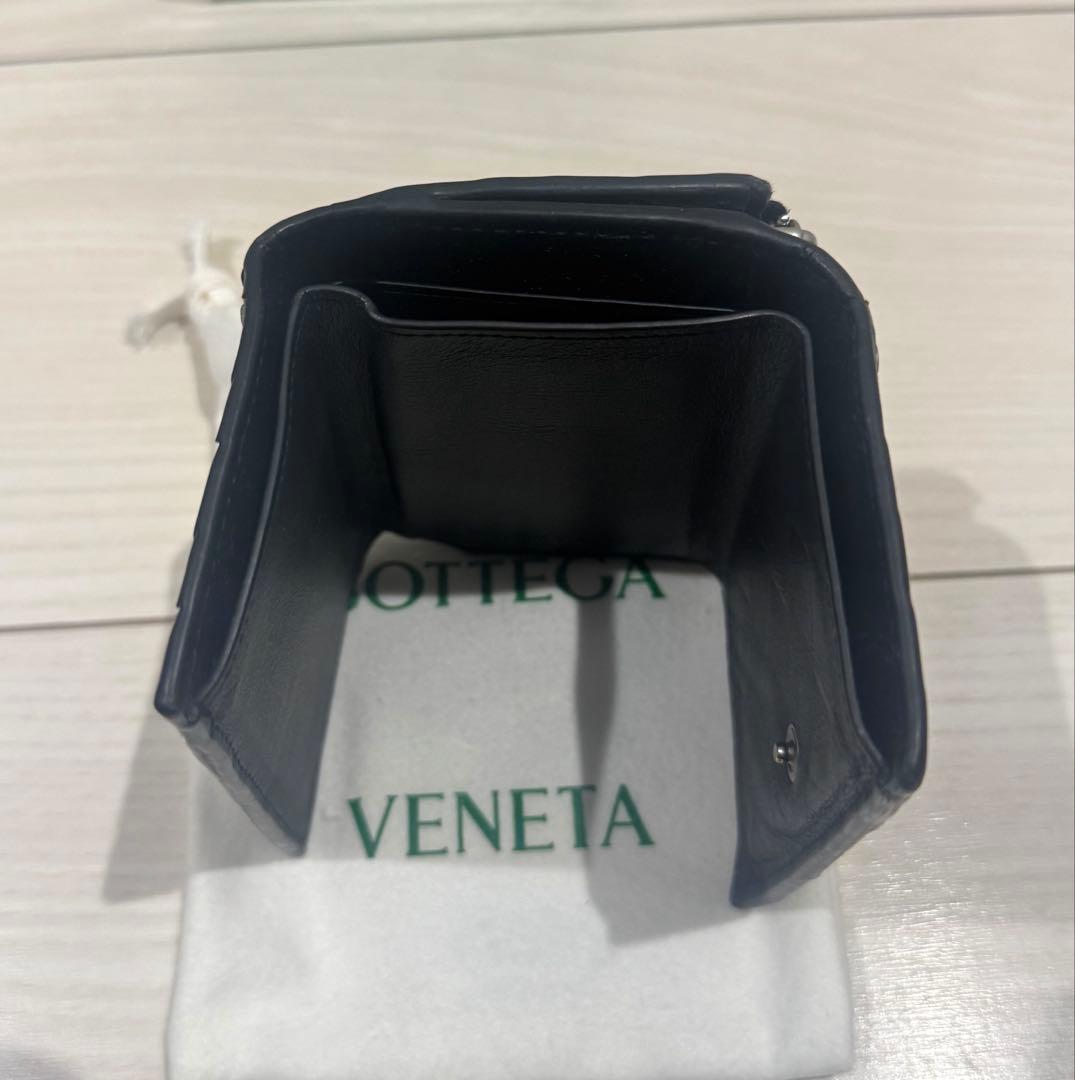 も*️様 ボッテガヴェネタ 三つ折り財布 マキシ イントレチャート 黒