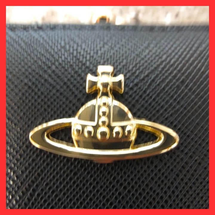 【新品未使用】ヴィヴィアンウエストウッド二つ折り財布　988VW706　ブラック