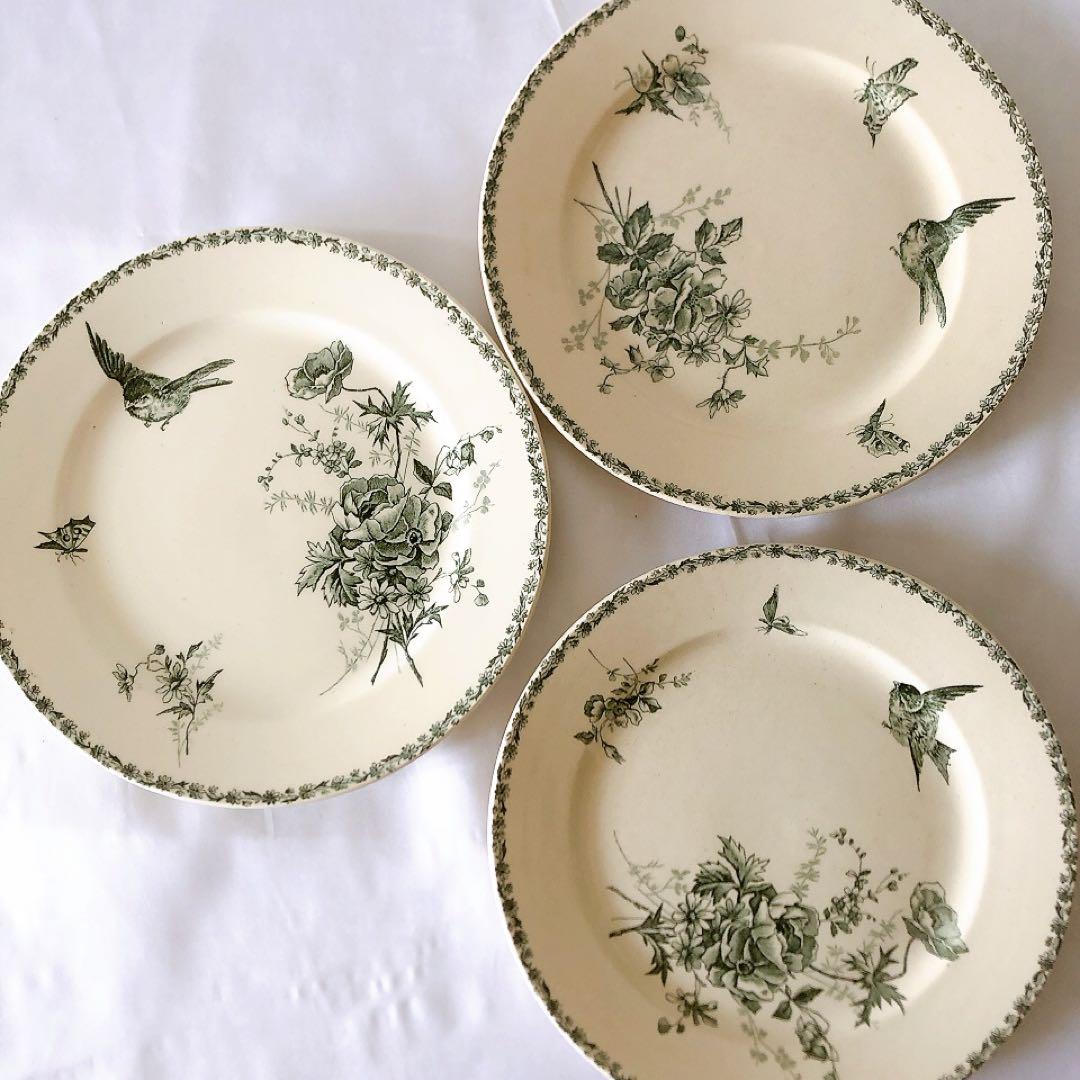 グランデポ エミールブルジョワ　ディナープレート C フランスアンティーク食器