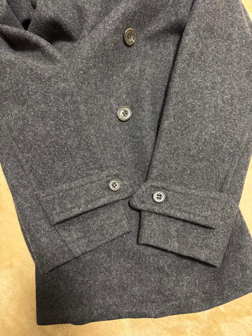 き*ん様 RING JACKET グレー ピーコート