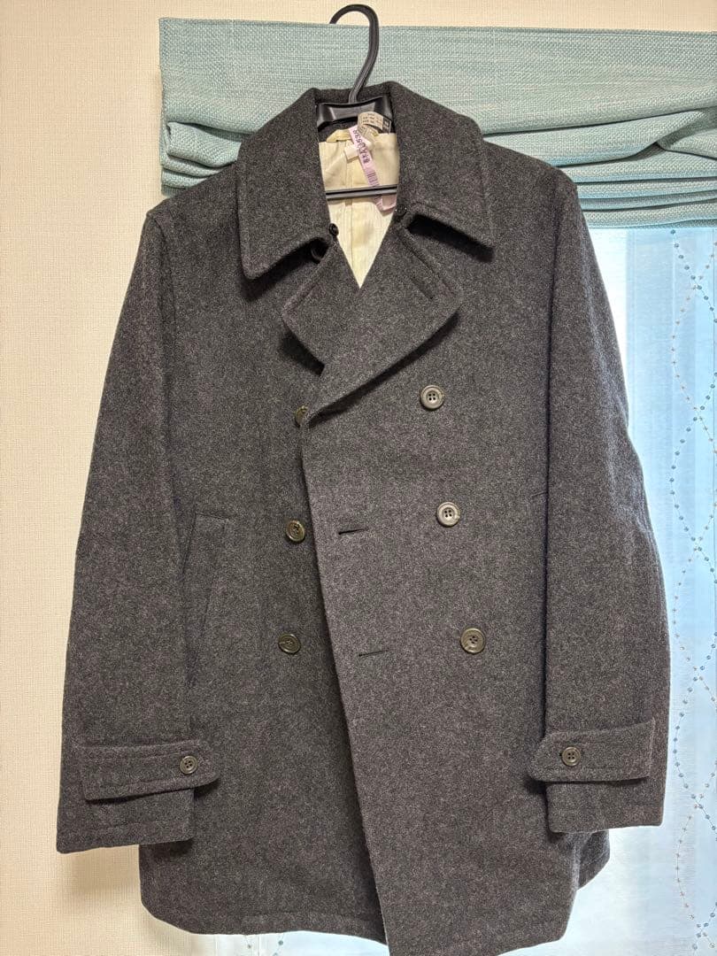 き*ん様 RING JACKET グレー ピーコート