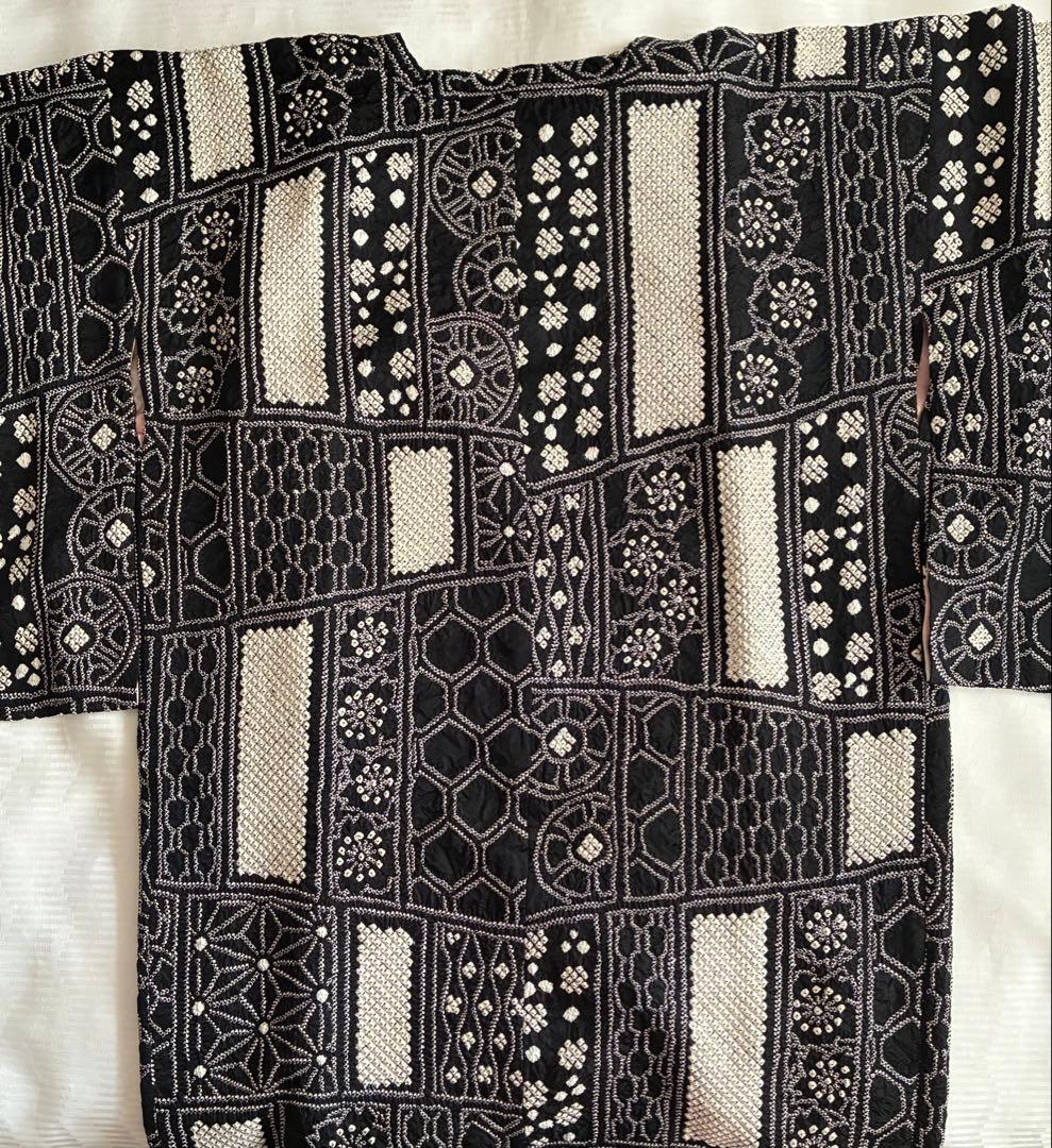 疋田　総絞り　道行コート